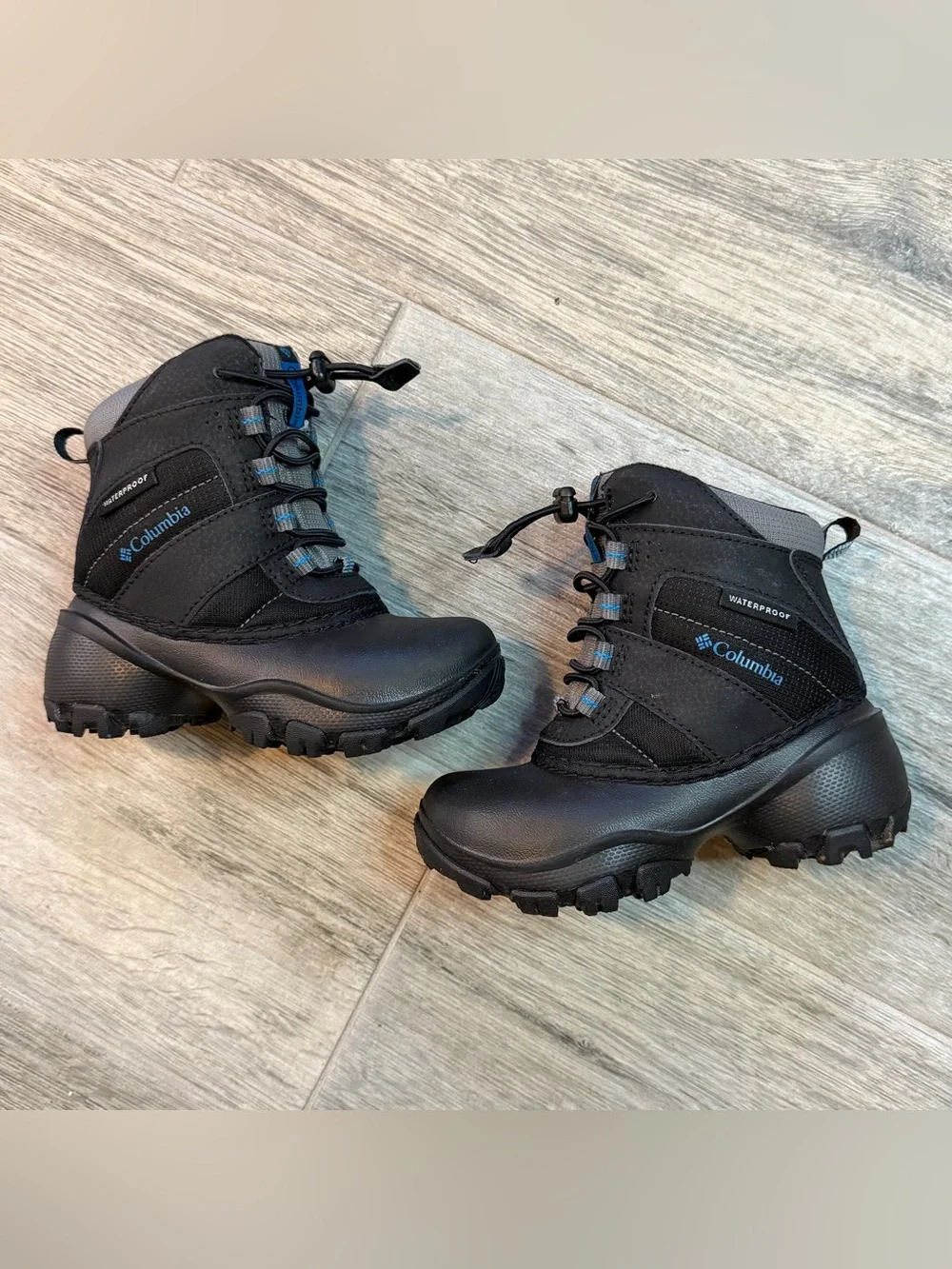 Columbia Youth Unisex Rope Tow III Waterproof, Black/Dark Compass Size 10